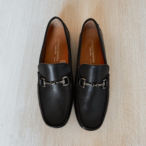 Men’s Black Leather Loafers, *Brand New* Made in Italy - Picture 7 of 11